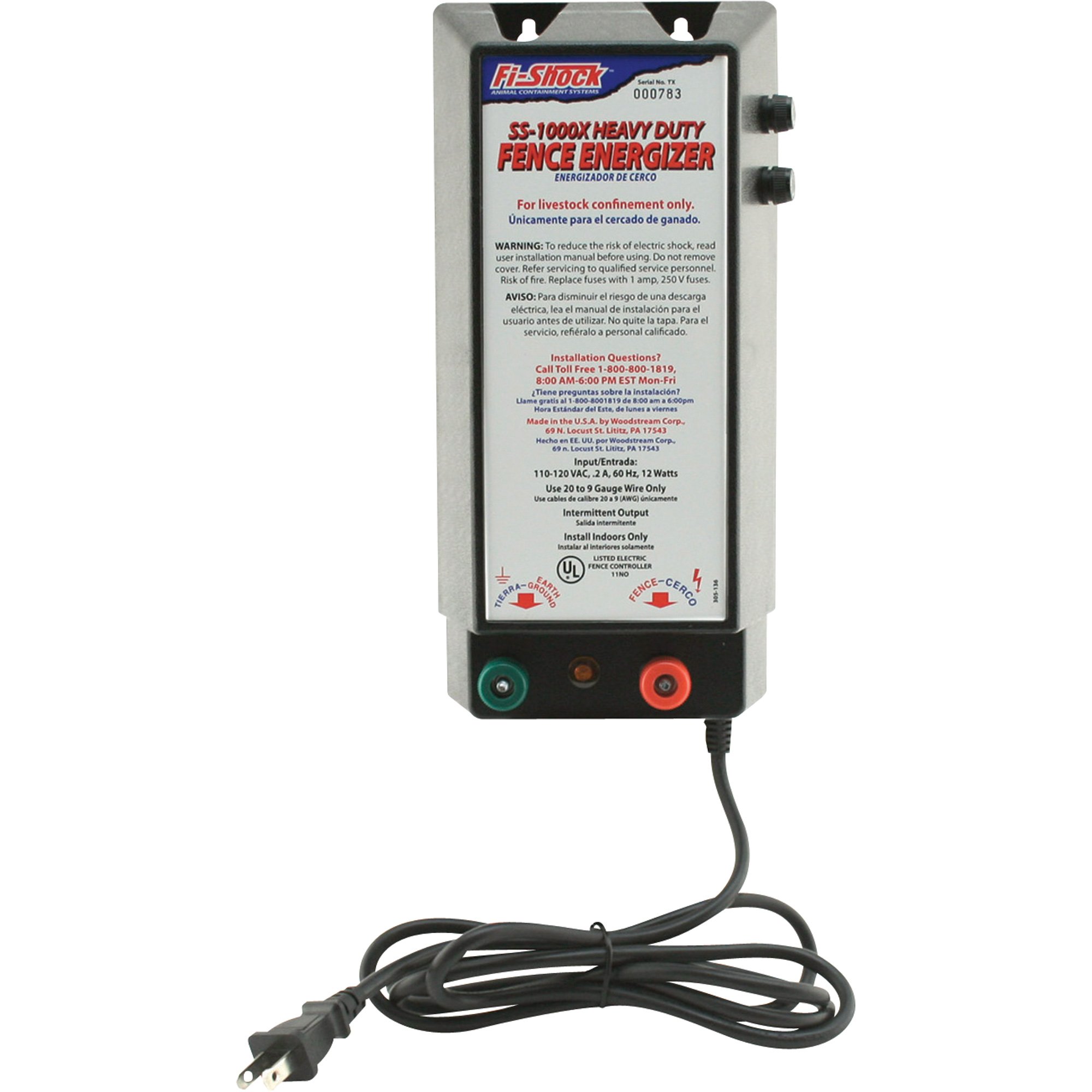 Fi-Shock Super-Shock Energizer, Model# SS-1000